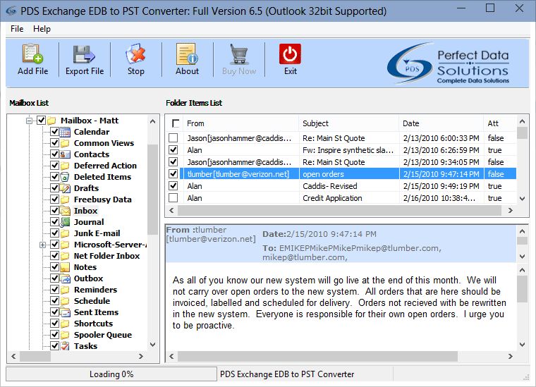 extract pst from edb file